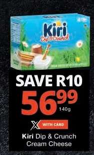 Kiri Dip & Crunch Cream Cheese