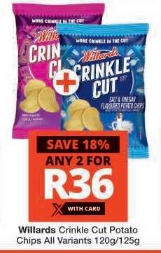 Willards Crinkle Cut Potato Chips