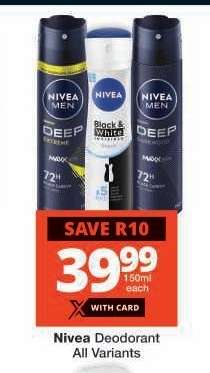 Nivea Deodorant