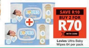Lovies Ultra Baby Wipes