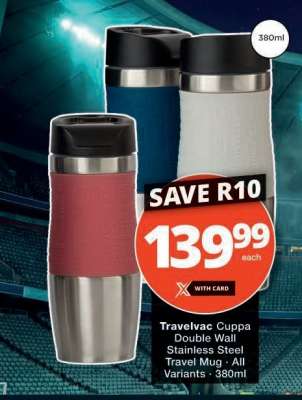 Travelvac Cuppa Double Wall Stainless Steel Travel Mug