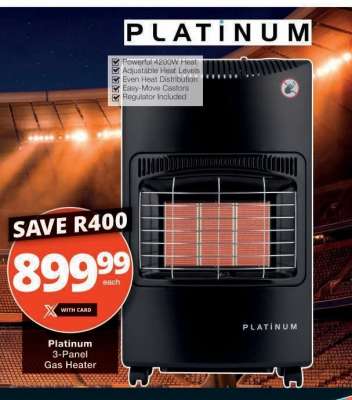 Platinum 3-Panel Gas Heater