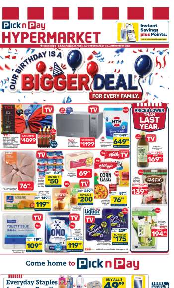 Pick n Pay Hypermarket catalogue  - 07/07/2026 - 23/07/2026.