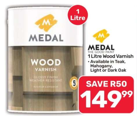 Medal 1 Litre Wood Varnish
