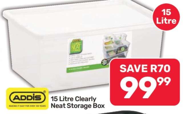 15 Litre Clearly Neat Storage Box