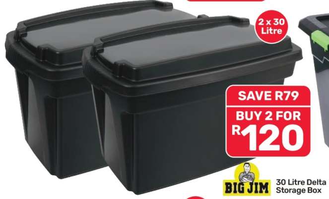 Big Jim 30 Litre Delta Storage Box