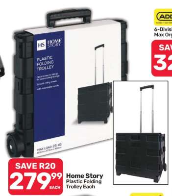 Home Story Plastic Folding Trolley