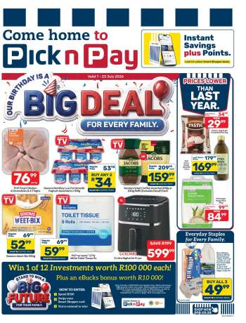 Pick n Pay catalogue  - 07/07/2026 - 23/07/2026.