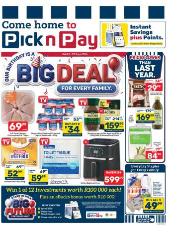 Pick n Pay catalogue  - 07/07/2026 - 23/07/2026.