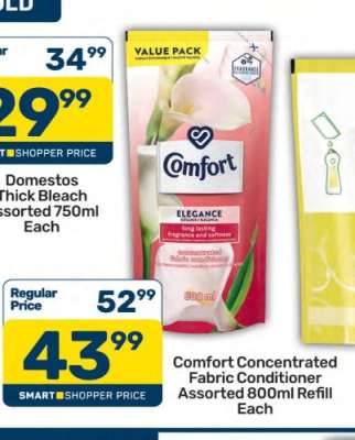 Comfort Concentrated Fabric Conditioner Assorted 800ml Refill