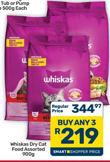 Whiskas Dry Cat Food Assorted 900g