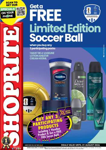 Shoprite catalogue  - 15/05/2026 - 31/08/2026.