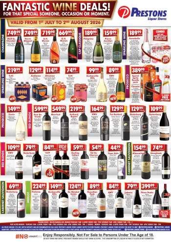 thumbnail - Prestons Liquor Stores catalogue - Wine specials