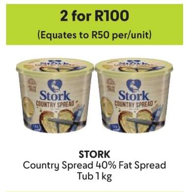 Stork Country Spread 40% Fat Spread Tub 1 kg