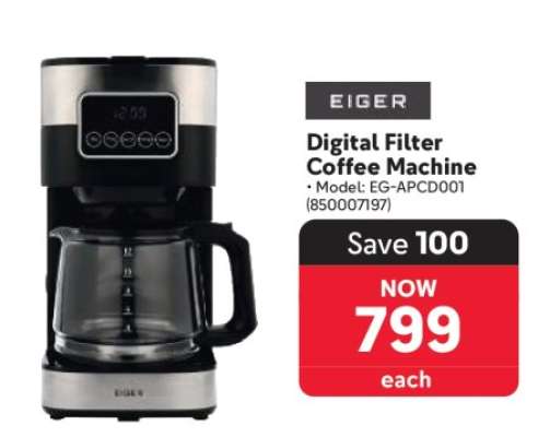 EIGER Digital Filter Coffee Machine