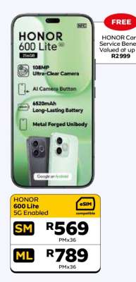 HONOR 600 Lite 5G Enabled