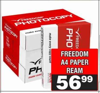 FREEDOM A4 PAPER REAM