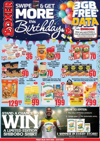 Boxer catalogue  - 09/07/2026 - 22/07/2026.