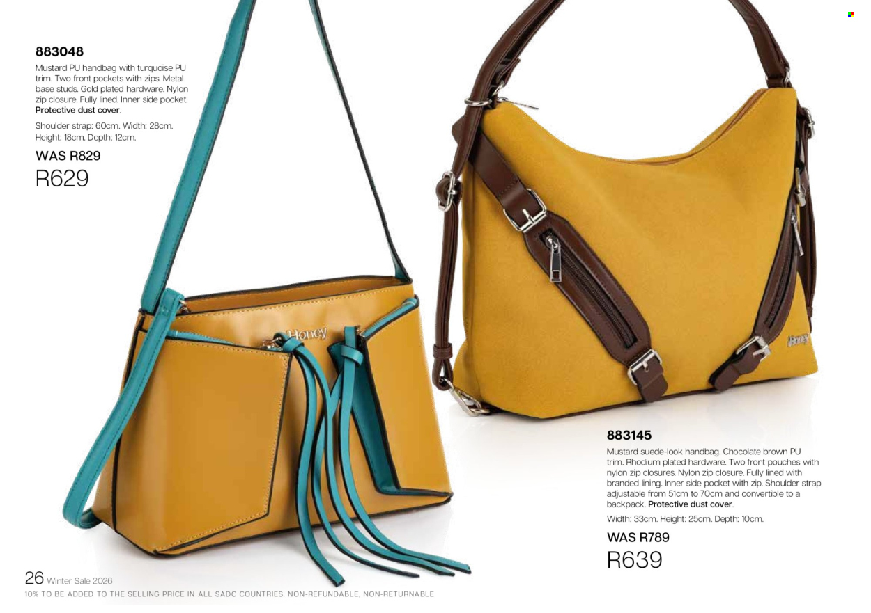 Honey specials. Page 26