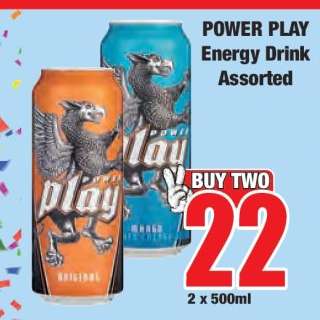 POWER PLAY Energy Drink Assorted