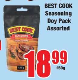 BEST COOK Seasoning Doy Pack Assorted
