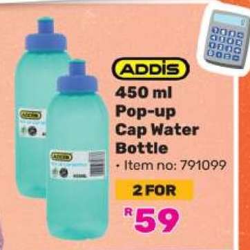 ADDIS 450 ml Pop-up Cap Water Bottle