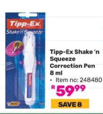 Tipp-Ex Shake ‘n Squeeze Correction Pen 8 ml