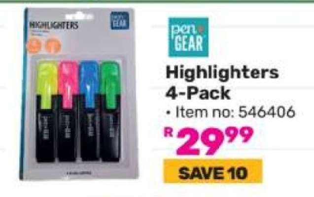 Highlighters 4-Pack