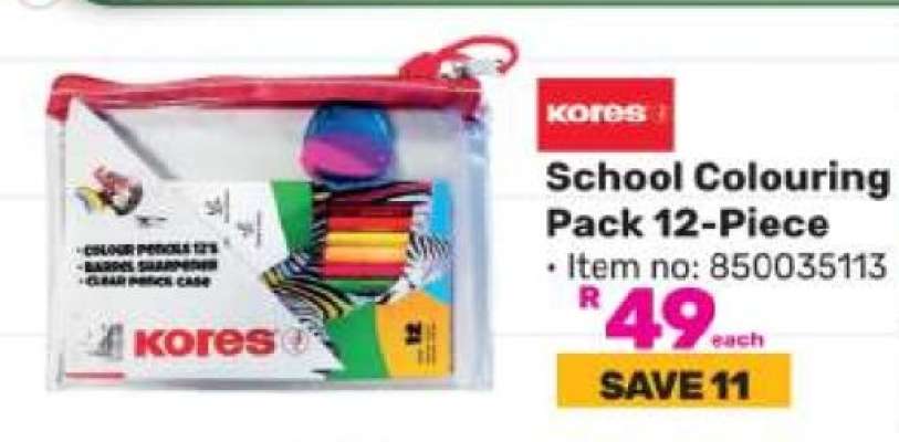 Kores School Colouring Pack 12-Piece