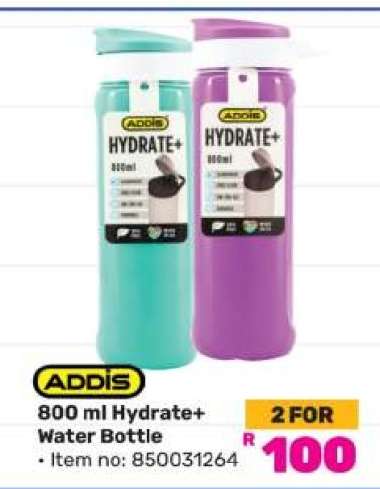 Addis 800 ml Hydrate+ Water Bottle