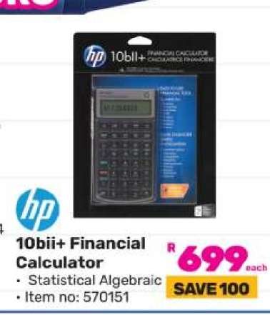 HP 10bii+ Financial Calculator