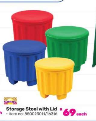 Storage Stool with Lid
