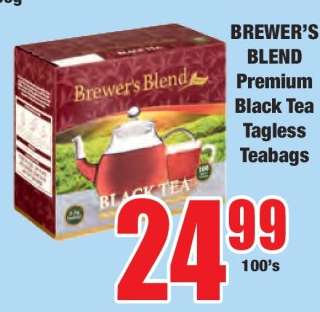 BREWER’S BLEND Premium Black Tea Tagless Teabags