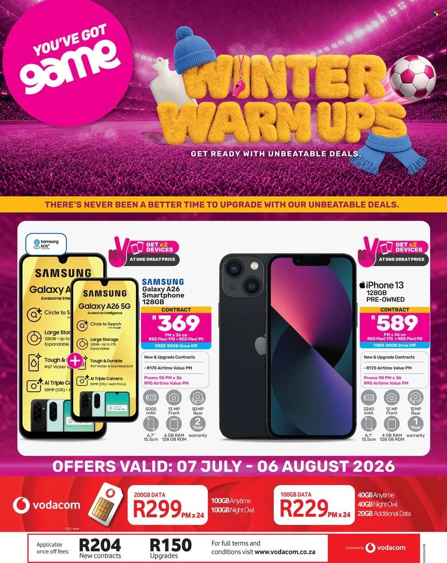 Game specials - 07/07/2026 - 06/08/2026. Page 1