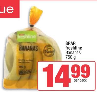 SPAR freshline Bananas