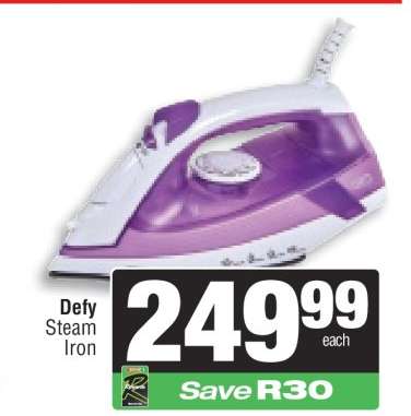 DEFY Steam Iron