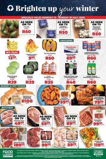 Food Lover's Market catalogue  - 13/07/2026 - 19/07/2026.