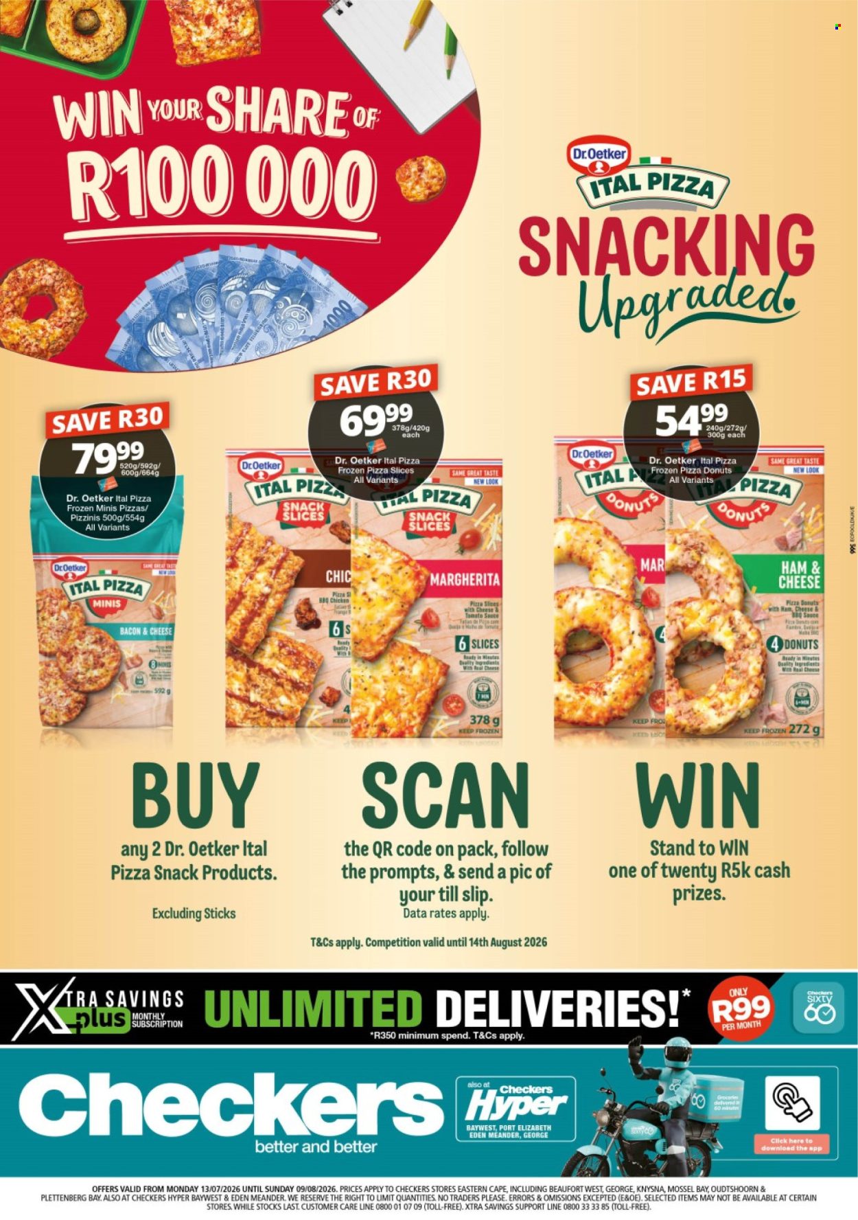 Checkers specials - 13/07/2026 - 09/08/2026. Page 1
