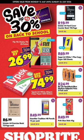 Shoprite catalogue  - 12/07/2026 - 26/07/2026.