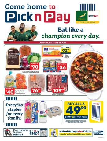 Pick n Pay catalogue  - 13/07/2026 - 19/07/2026.