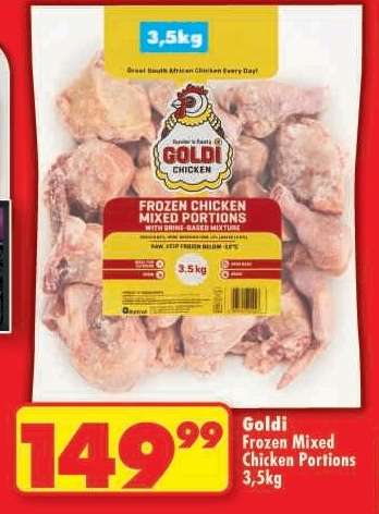 Goldi Frozen Mixed Chicken Portions 3.5kg