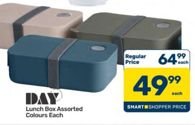 Lunch Box Assorted Colours Each