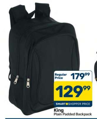 King Plain Padded Backpack