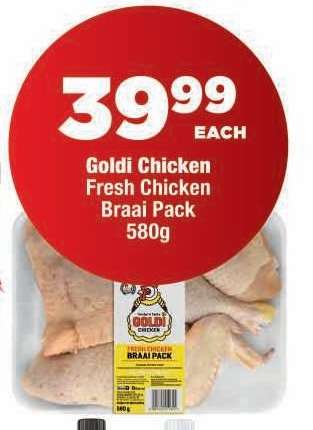 Goldi Chicken Fresh Chicken Braai Pack