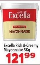 Excella Rich & Creamy Mayonnaise 3Kg