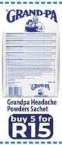 Grandpa Headache Powders Sachet