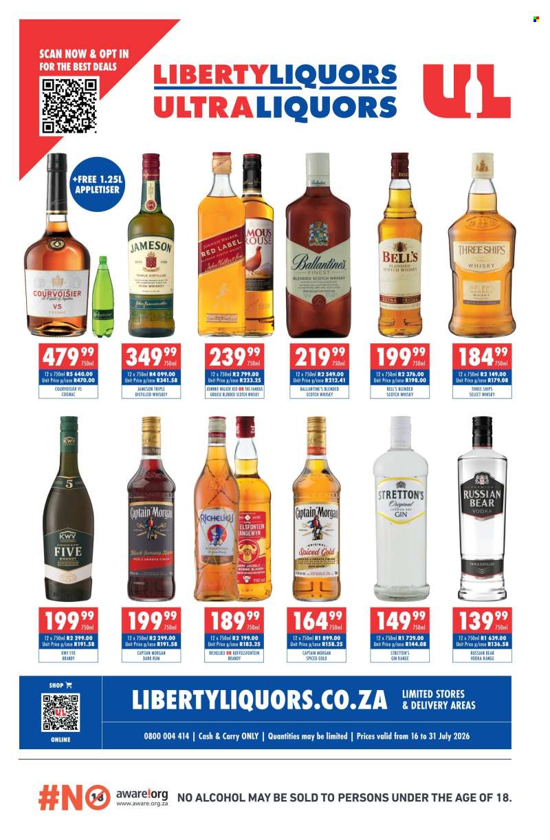 Liberty Liquors catalogue  - 16/07/2026 - 31/07/2026.