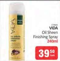 VIDA Oil Sheen Finishing Spray 240ml