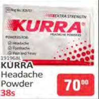 KURRA Headache Powder 38s