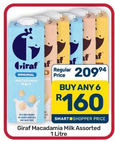 Giraf Macadamia Milk Assorted 1 Litre